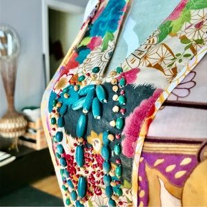 Ethic floral beaded dress